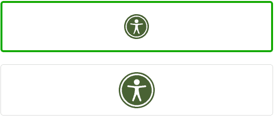Screenshot of accessibility widget button types